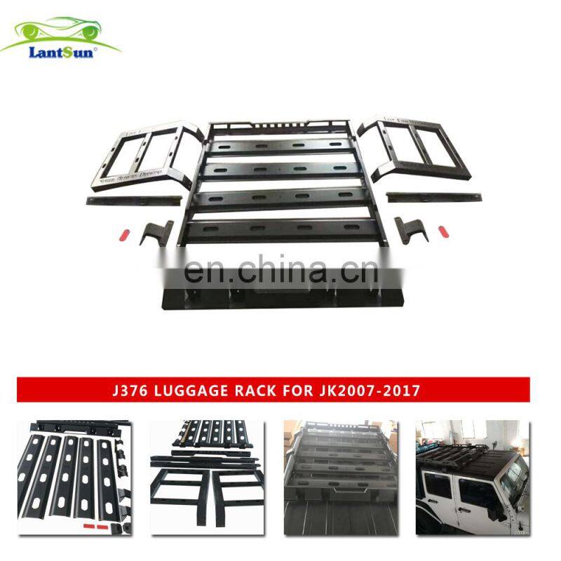 J376 storm luggage rack 4 doors Load-bearing 100-150KG for Vehicles for jeep for wrangler JK 2007-2017 accessories STEEL LANTSUN
