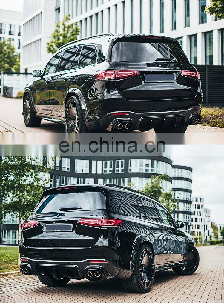 Runde BRA-BUS 800 Style Carbon Fiber For Mercedes-Benz GLS 63 W167 Body Kit Front Lip Rear Lip Wheel Eyebrow Exhaust Wind Knife