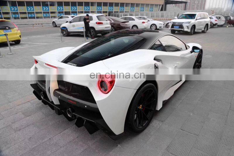 Runde Misha-Design For Ferrari 488 GTB Perfect Fitment Body Kit Front Bumper Rear Bumper Hood Side Skirt Spoiler