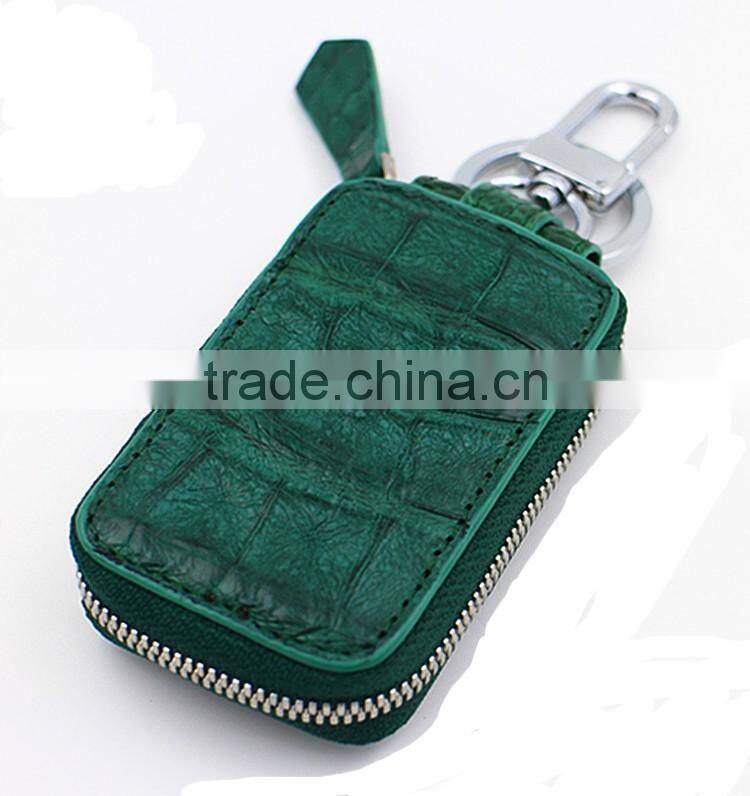 Guangzhou High Quality Luxury Crocodile Skin Leather Car Key Case Key Holder for Men or Women