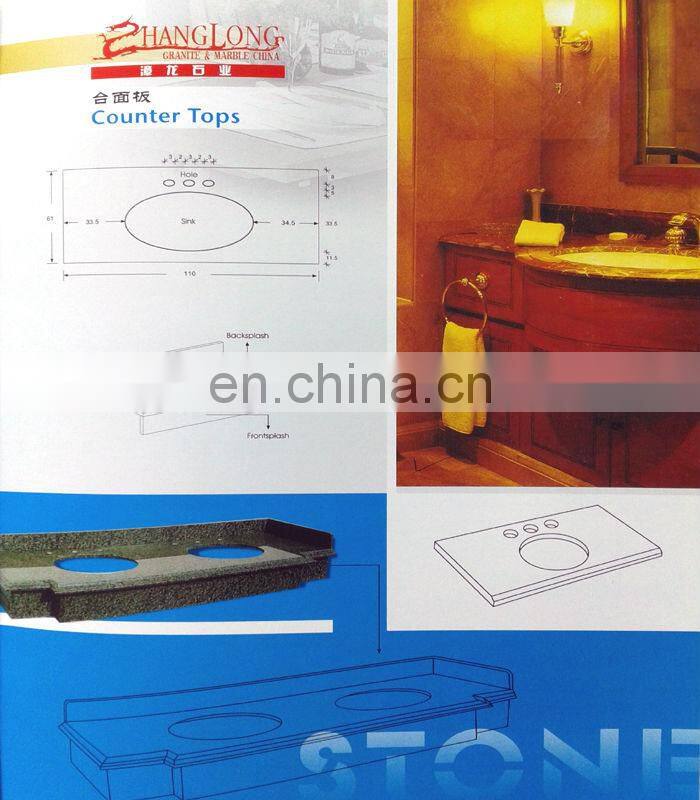 Hebei black granite commercial bathroom countertop