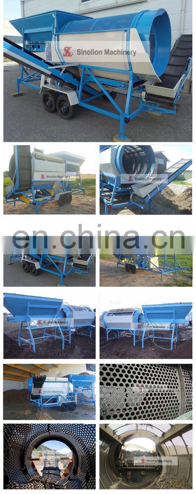 Small trommel screen/ rotary drum sieve/compost trommel screen