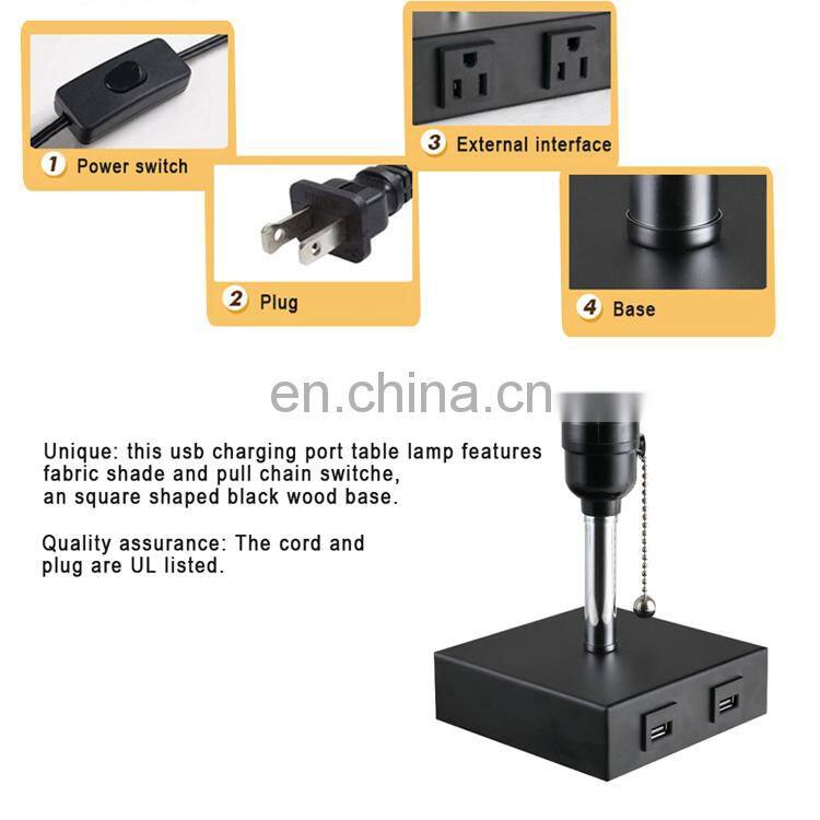 2022 Indoor Hotel Bedside Bedroom Decoration Adjustable Rechargeable Lamp Modern Desk Lamp Luxury