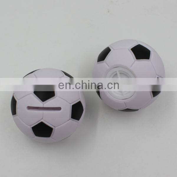 custom personalized diy money box,plastic small coin football money box