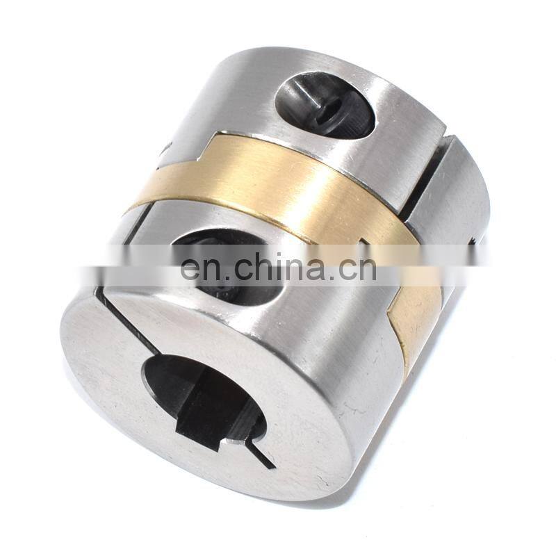 DINGJIAN Oldham coupling transmit torque rotate cnc stainless steel Bronze clamp type Coupler Model CHCBG-S