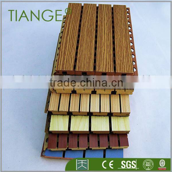 interior wall decorative grooved wood acoustic panel
