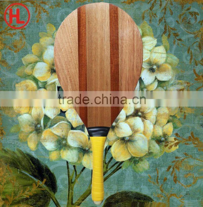 Frescobol game brand new panel solid wood beach tennis racket/beach bat/beach paddle