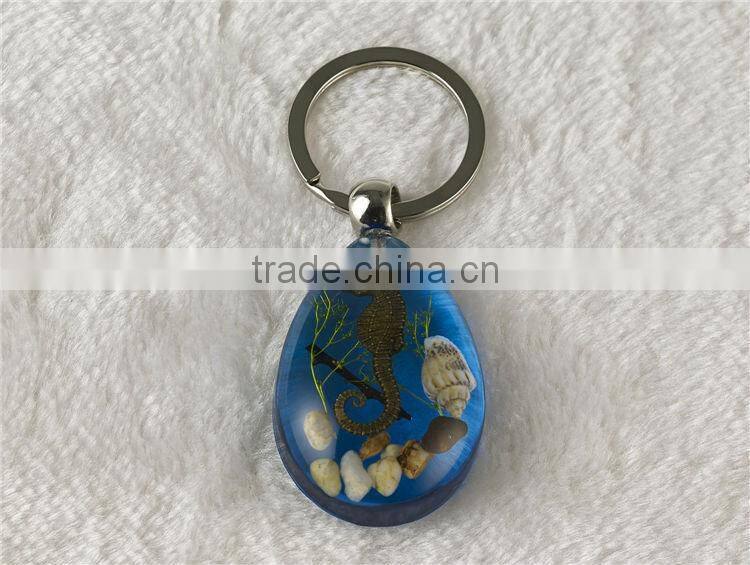 Wholesale Real starfish key chain rings