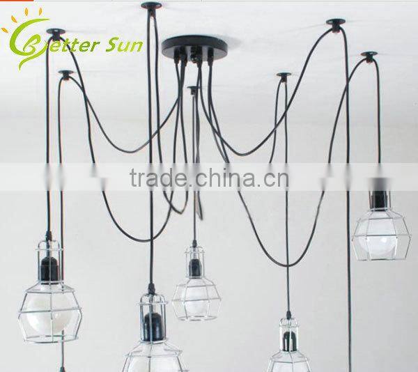 Industrial Pendant Lamp Iron Cage Pendant Light Fixture of Ceiling