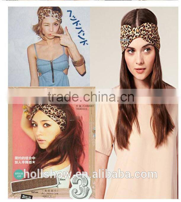 Fashion Ladies Trend All-match Leopard Elastic Headband