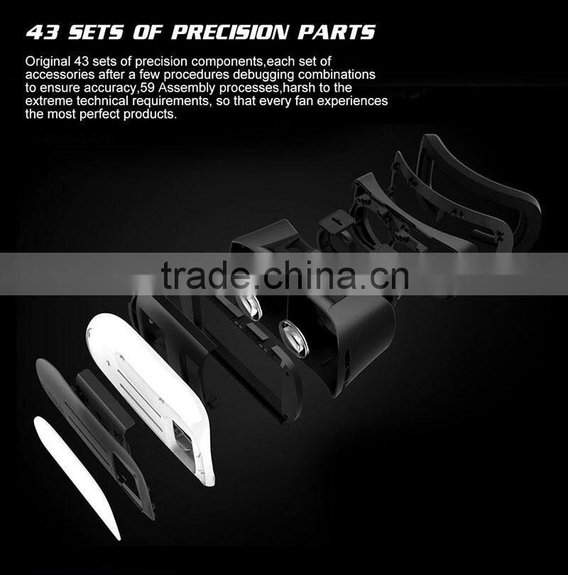 High Quality VR Box 3D Glasses Virtual Reality VR Box 2.0, ABS Plastic VR Box for Apple IOS, Android 4.0