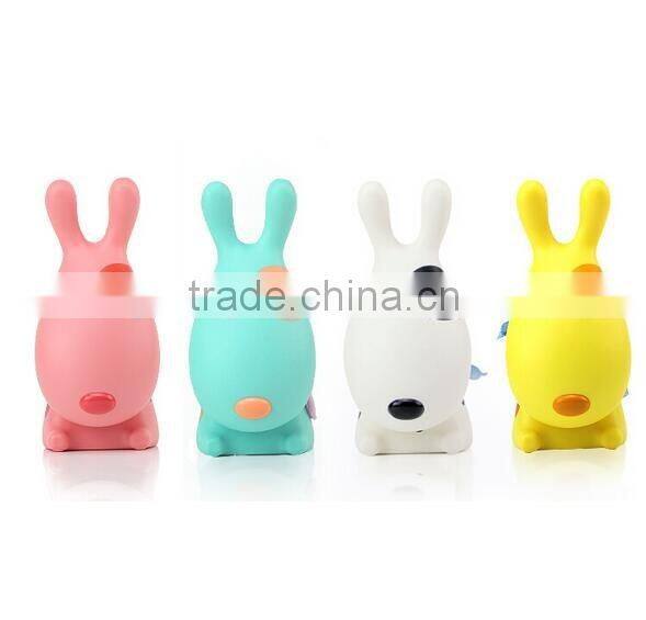 Cute Rechargeable 0.8W 16 LED Lovely Dog Desk Lamp Light AC Charging and USB Charging for Children Student Learning Reading