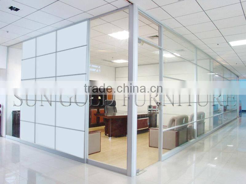 Popular Cheap Office Used Low Half Glass Wall Partition(SZ-WS587)