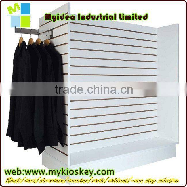 Luxury Classical Portable wooden and metal clothing store display rack