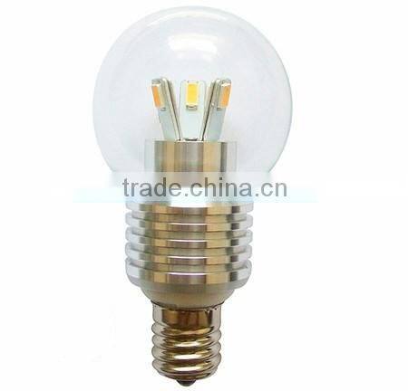Promotional round shape bulb led light e17 e14 led candle lamp light
