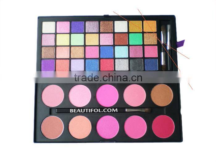 Glitter eyeshadow and lip gloss: 7 colors /OEM factory/cosmetics/eyeshadow