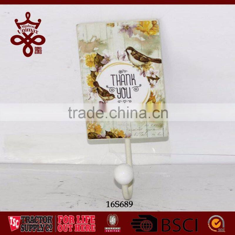 Wall hangers wall coat hooks flora decal metal coat Hook