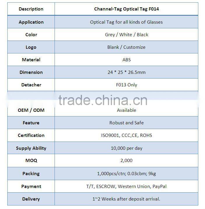 Glasses Anti-theft Tag /Glass Security Tag /Optical Tag