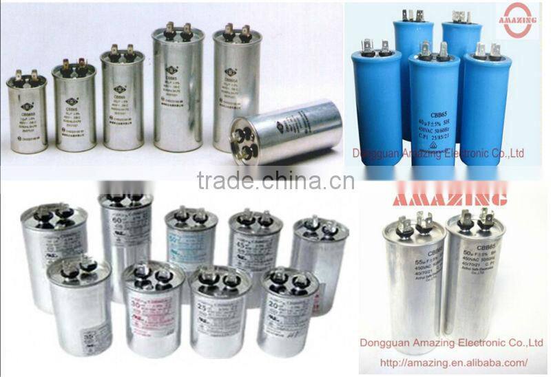 AC motor starting CBB65 capacitor 250V~480V . 1uF~150uF