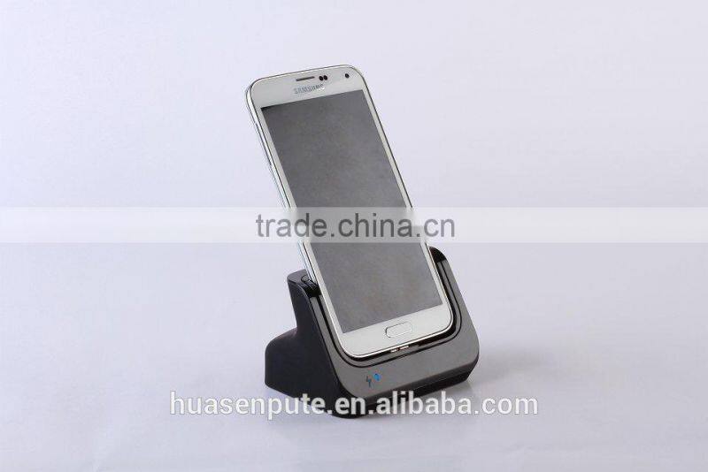 USB + HDMI Desktop Battery Charger Cradle with Dock Mode for Samsung GALAXY S5 I9600