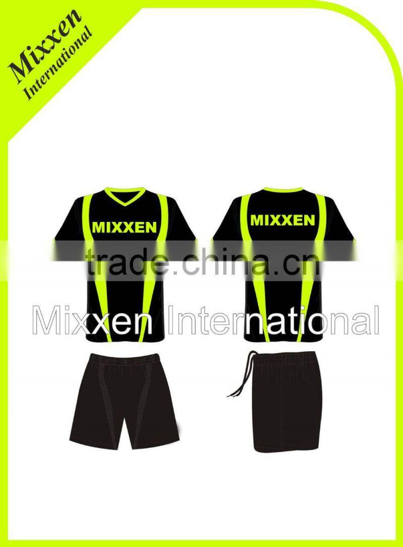 high quality soccer uniform/ red