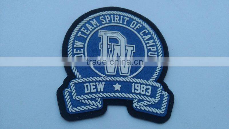 custom special shape rubber PVC logo for coat
