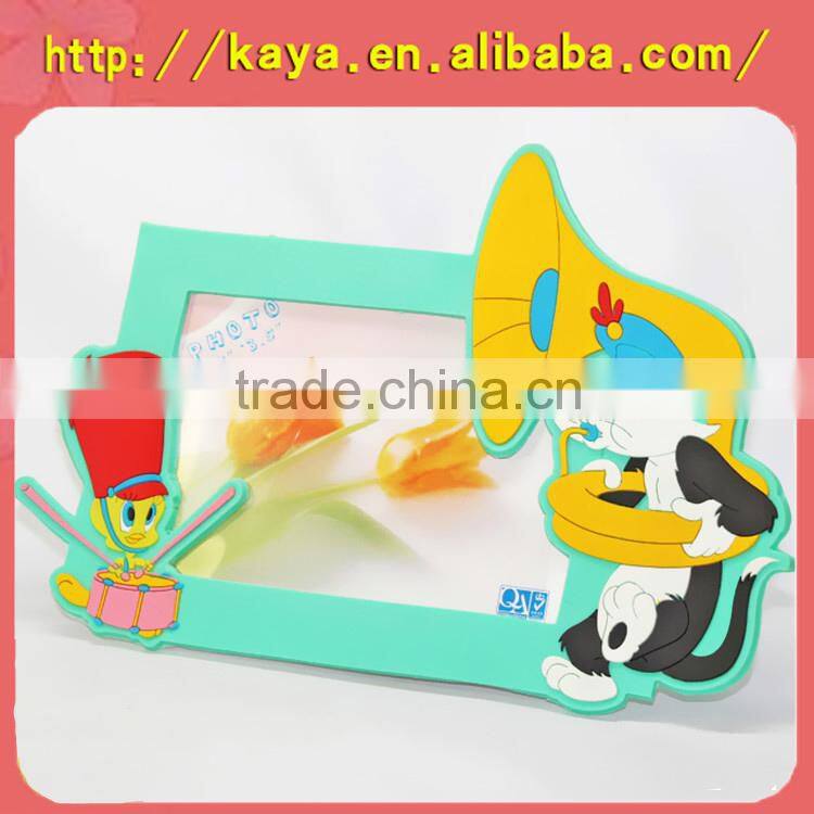Eco-friendly soft pvc antique photo frames for promotion gifts