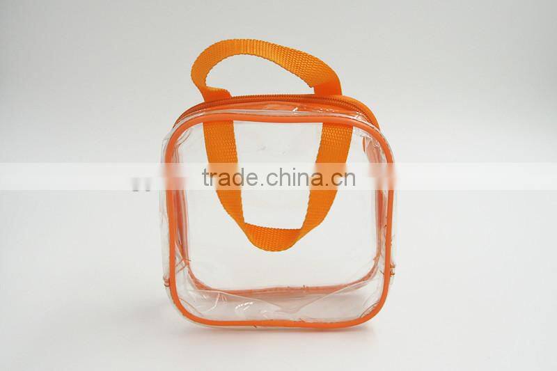 PVC sewing bag with pipe for nail polish , brush , personal care , beauty item , skin care