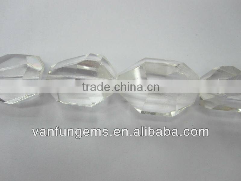 Crystal faceted tumble stone