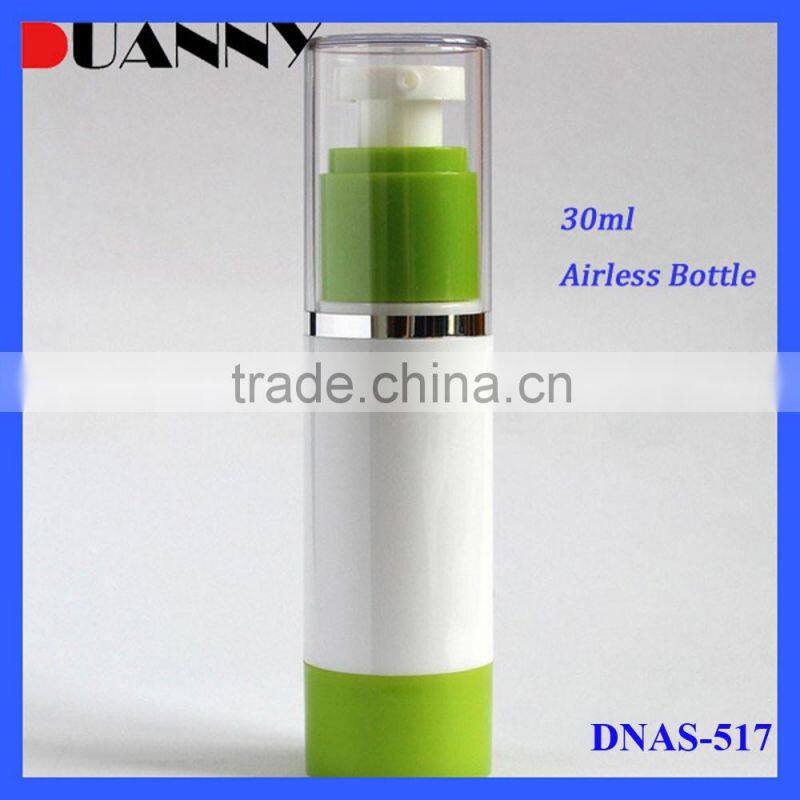 50ml White Plastic Cosmetic Airless Bottle Packaging,White Plastic Airless Bottle