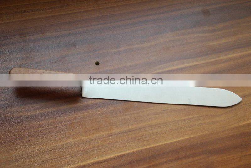 Z type Wooden handle stainless steel uncapping knife beekeeping tools