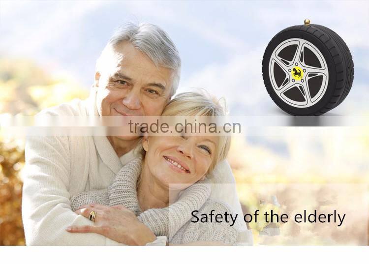 Multiple positioning mini wheel GPS tracker for car