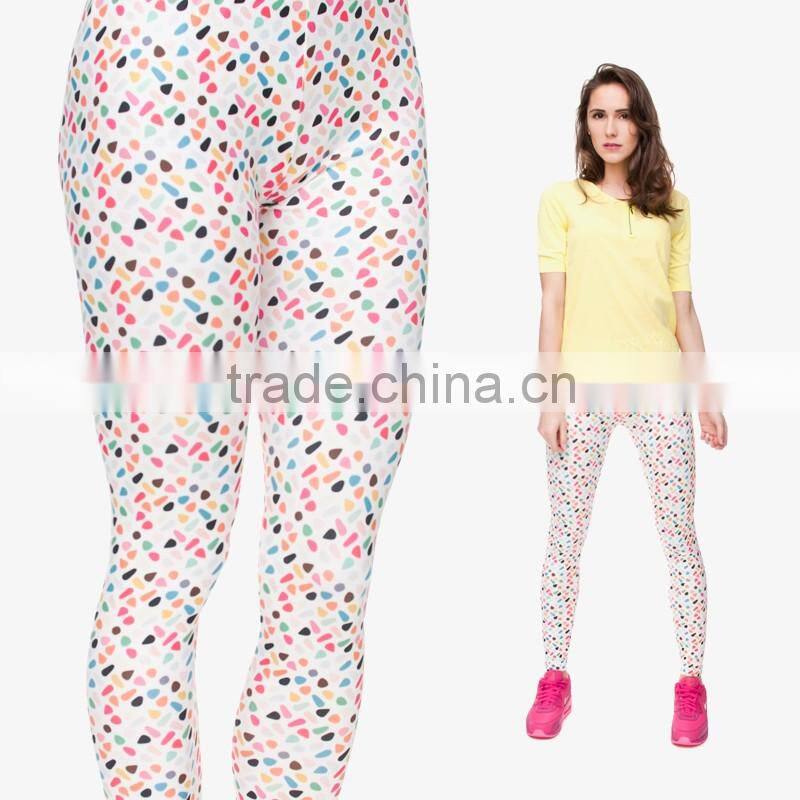 factory hot sale 3d digital full print indian girls wearing leggings fitness