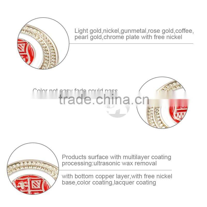 Red Embossed Down Coat Metal Screw Snap Buttons For Jacket