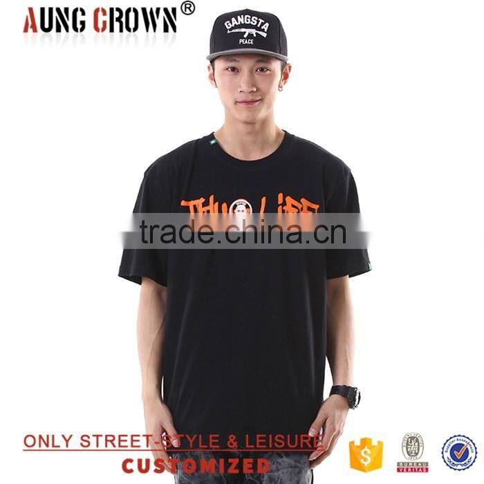 Pure Black T Shirt Made in China With Cheap Price
