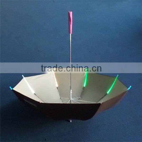 Wholesale automatic open and luminous LED umbrella head knocked cloth
