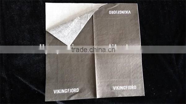 20 Plain Solid Colors 2ply Luncheon Dinner Napkins Paper logo printed by customers Black