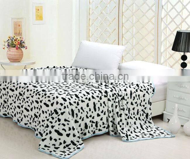 100%Polyester Printed Coral Fleece/Flannel Fleece Blanket