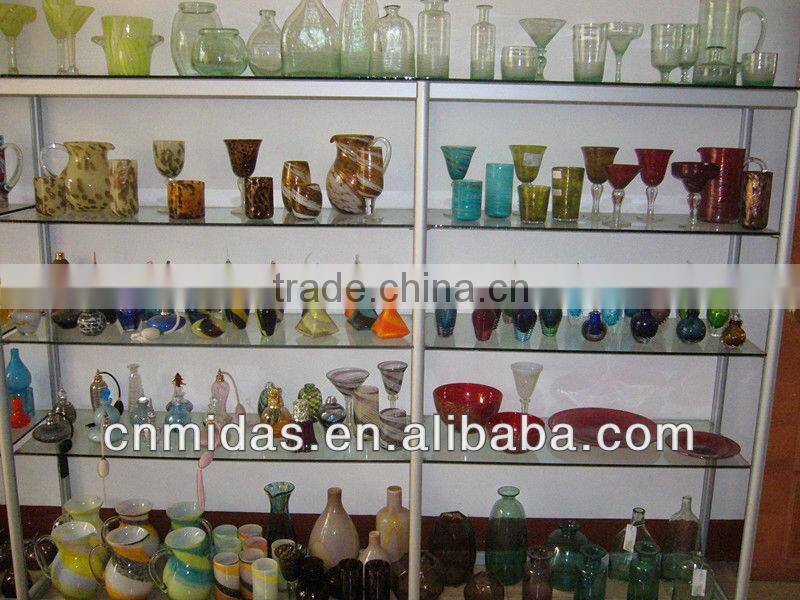 colored glass juice glass set