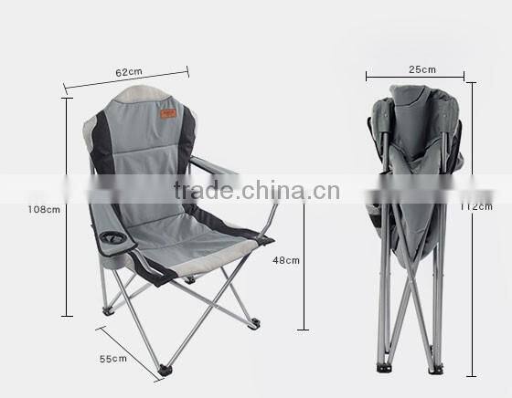 foldable outdoor fishing iron patio chair with EN581-1&-2