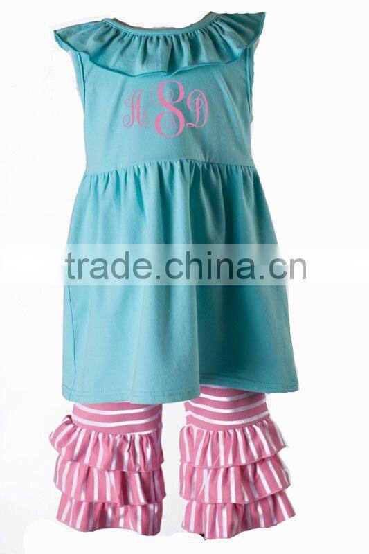 Girls Boutique Outfits Girls' Ruffle Pants Set wholesale clothing pants set for kids