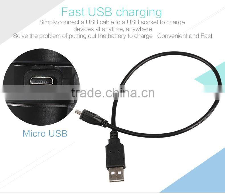 SupFire A2 USB flashlight T6 LED torch focusing flash light