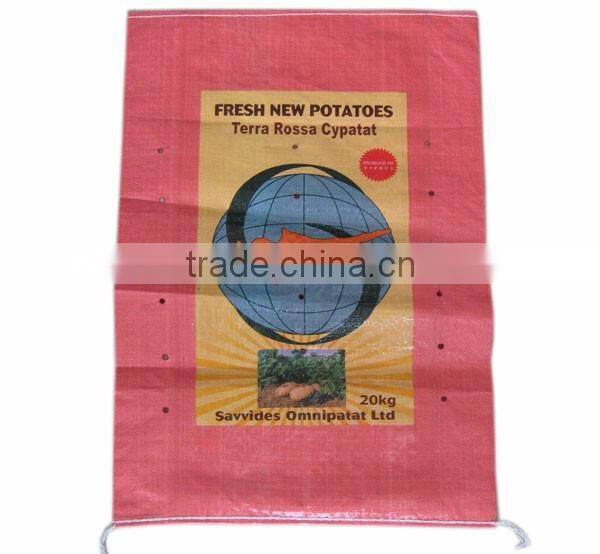Vietnam Reusable Plain pp woven bag for package of potato