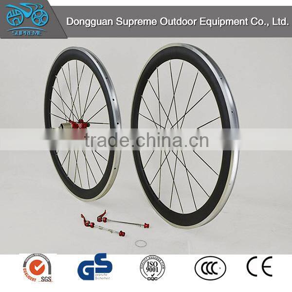 2016 carbon road wheels 20 holes UD finish high-profile carbon wheels