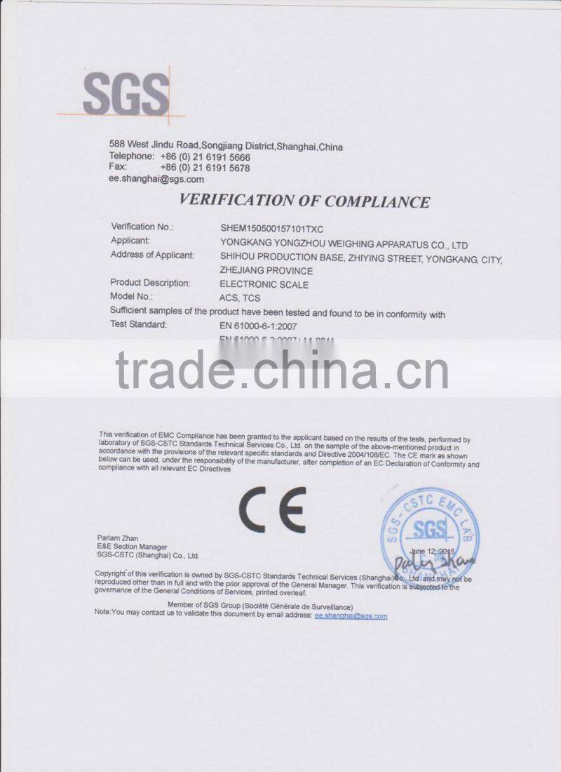 300kg wireless weighing scale with checkered pan