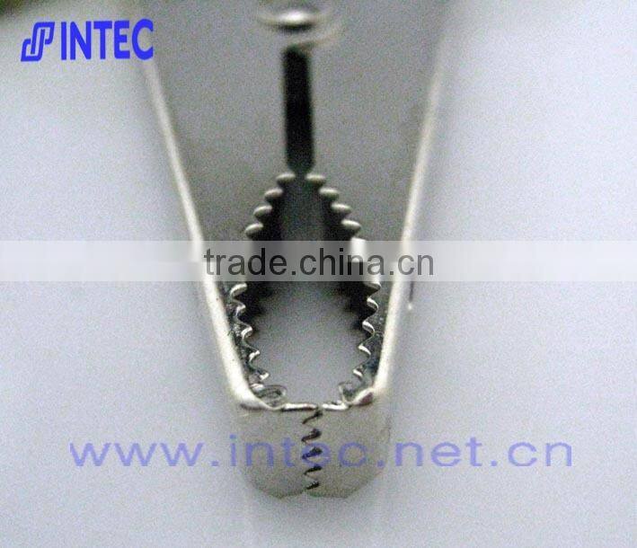 Jumper Wires Alligator Crocodile Roach Test Clip Plastic Handles Crocodile clips 75mm yellow color I00158