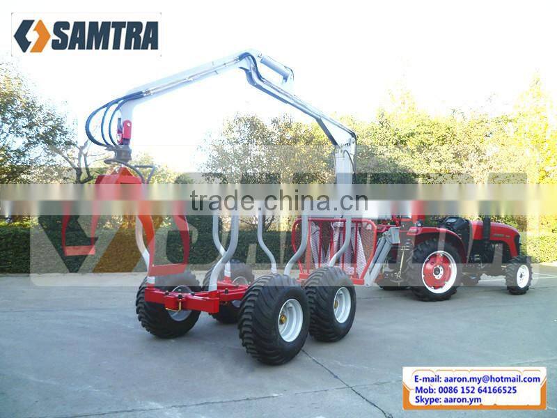 ZM8006 Log Trailers with Grapple, Forest Trailer