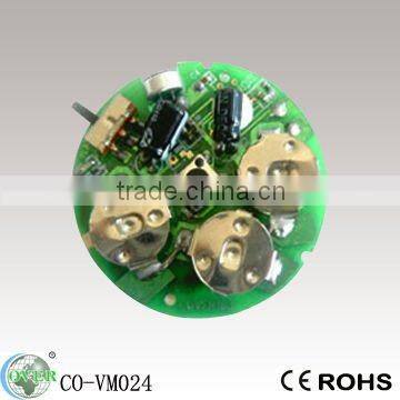 press button, slip tap, shake, and light/motion sensor recorded chips