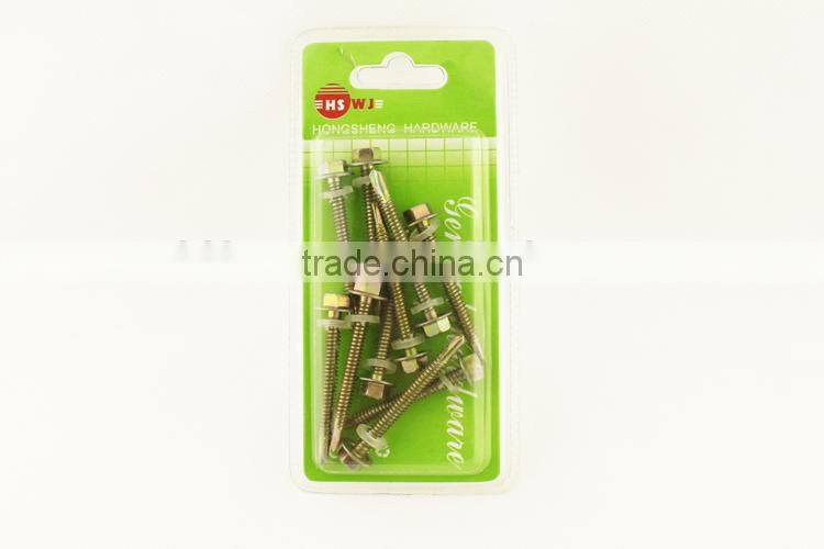 Double head screws with plastic expansion /two head screw