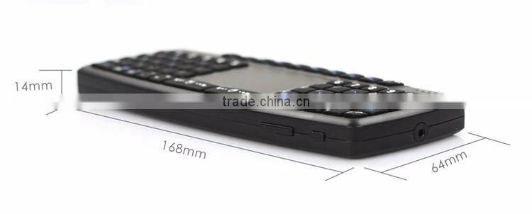 2016 Handheld 2.4GHz laptop Wireless USB Keyboard and Mouse for Android tv box with Laser Pointer Function